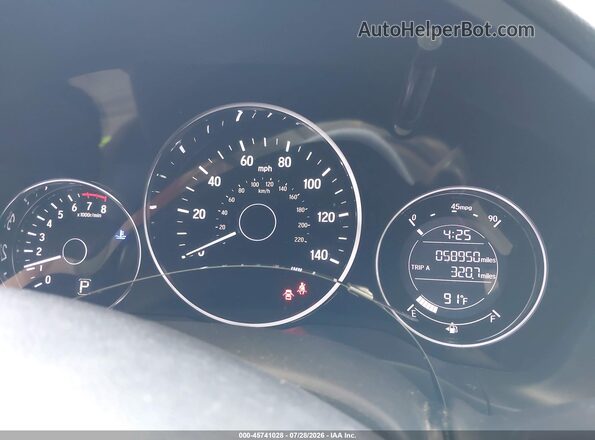 3CZRU5H34KM709984 2019 HONDA HR-V White Vista de los asientos traseros