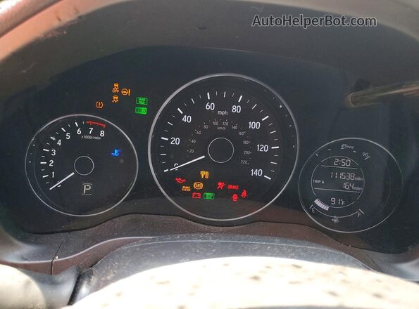 3CZRU5H34NM701890 2022 HONDA HR-V Gray Սարքավորումների վահանակի տեսք