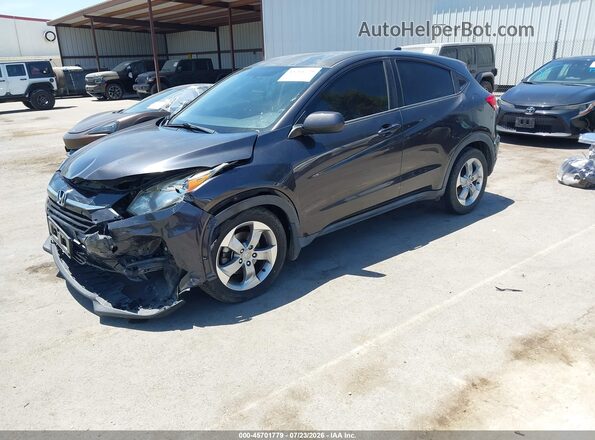 3CZRU5H35HG709161 2017 HONDA HR-V Gray წინა მარცხენა ხედი სამი მეოთხედიდან