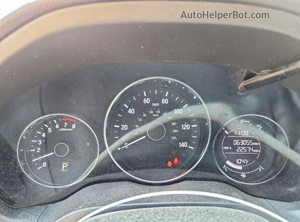 3CZRU5H35HM722980 2017 HONDA HR-V Silver Instrument cluster view