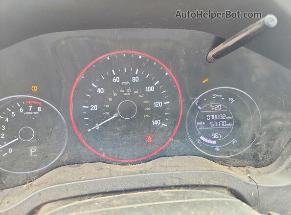 3CZRU5H35MM732029 2021 HONDA HR-V White Вид щитка приладів