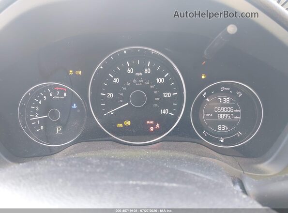 3CZRU5H37HM720731 2017 HONDA HR-V White Вид задніх сидінь