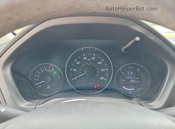 3CZRU5H37KM729341 2019 HONDA HR-V Black Вид щитка приладів