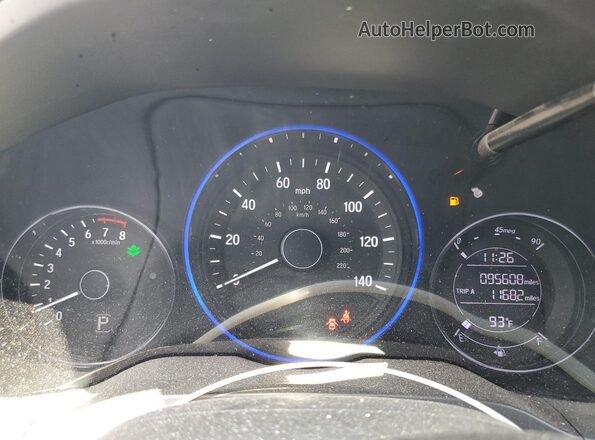 3CZRU5H37LM707485 2020 HONDA HR-V Black Instrument cluster view