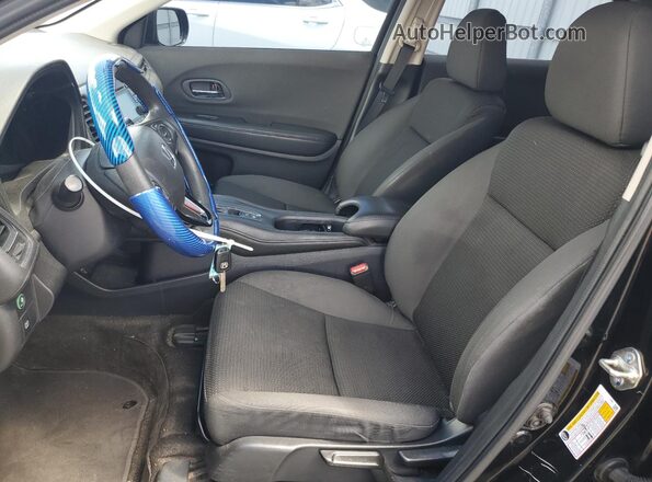 3CZRU5H37LM707485 2020 HONDA HR-V Black Front interior view