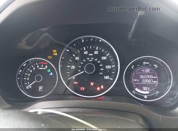 3CZRU5H37NM708073 2022 HONDA HR-V White Vista de los asientos traseros