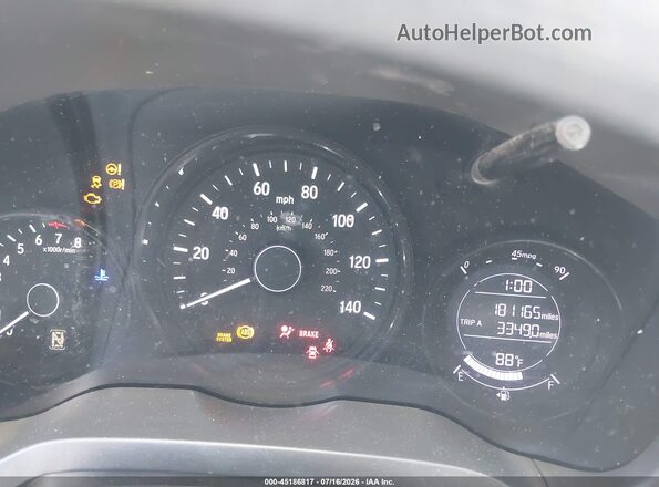 3CZRU5H3XLM707402 2020 HONDA HR-V White Вид задніх сидінь