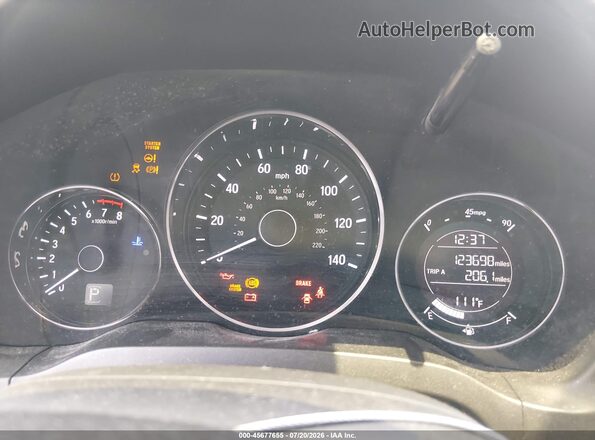 3CZRU5H50HG708498 2017 HONDA HR-V Blue Widok tylnych siedzeń