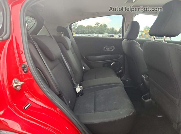 3CZRU5H50HM717669 2017 HONDA HR-V Red Rear interior view