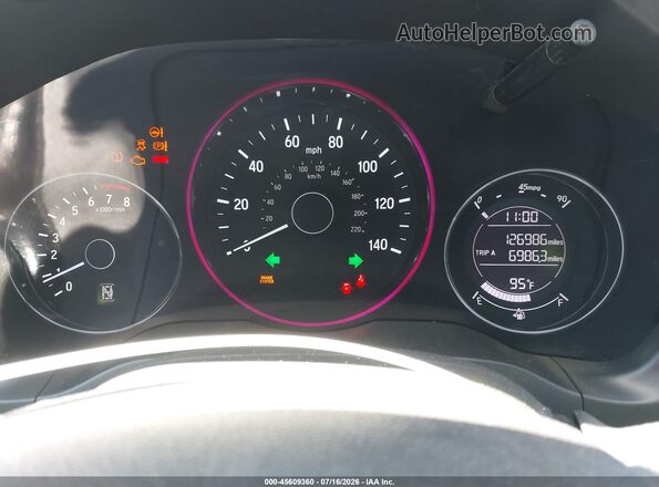 3CZRU5H51JM708078 2018 HONDA HR-V Красный Вид задних сидений