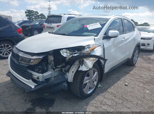 3CZRU5H51KM703268 2019 HONDA HR-V White წინა მარცხენა ხედი სამი მეოთხედიდან
