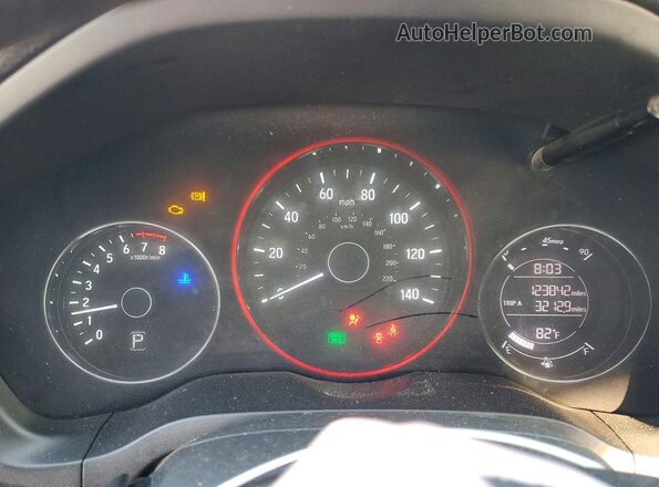 3CZRU5H52HM712604 2017 HONDA HR-V Gray Instrument cluster view
