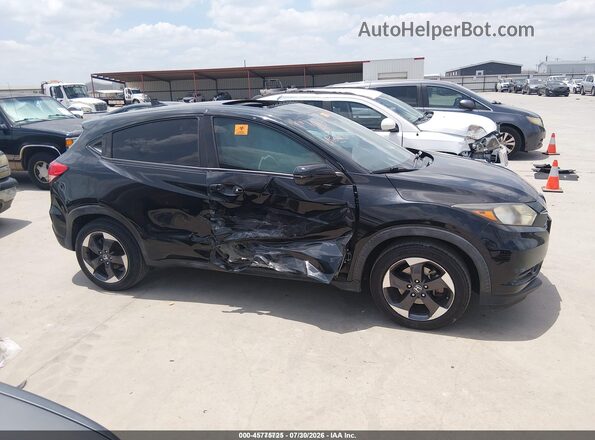 3CZRU5H52JG703891 2018 HONDA HR-V Black Widok wnętrza z tyłu