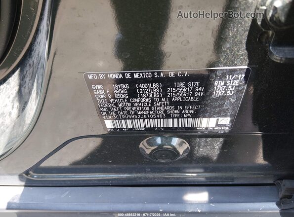 3CZRU5H52JG705463 2018 HONDA HR-V Green ძრავის განყოფილების ხედი
