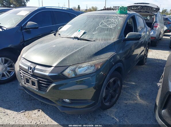 3CZRU5H52JM710101 2018 HONDA HR-V Green წინა მარცხენა ხედი სამი მეოთხედიდან