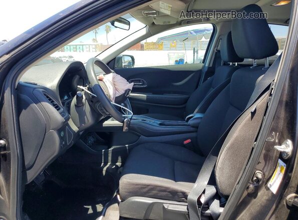 3CZRU5H52JM721602 2018 HONDA HR-V Charcoal Front interior view