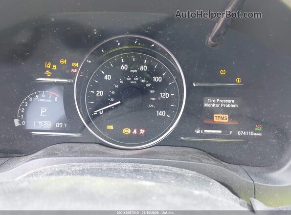 3CZRU5H53KM721576 2019 HONDA HR-V White Vista de los asientos traseros
