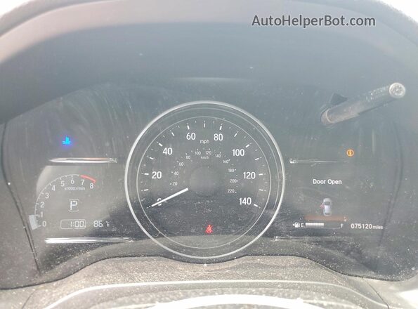 3CZRU5H53KM726261 2019 HONDA HR-V White ხელსაწყოთა პანელის ხედი