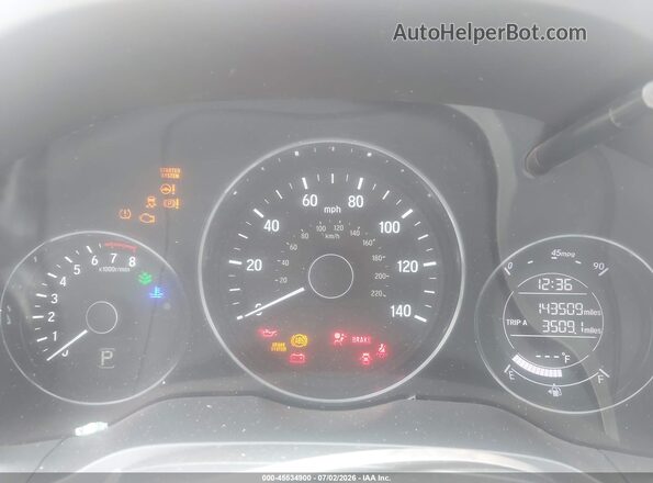 3CZRU5H54HM707338 2017 HONDA HR-V Черный Вид задних сидений