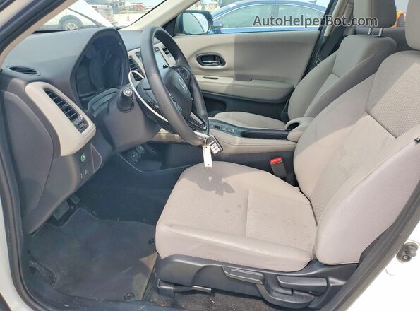 3CZRU5H55HM714606 2017 HONDA HR-V White Widok wnętrza z przodu