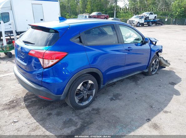 3CZRU5H55JM712019 2018 HONDA HR-V Синий Задняя правая четверть