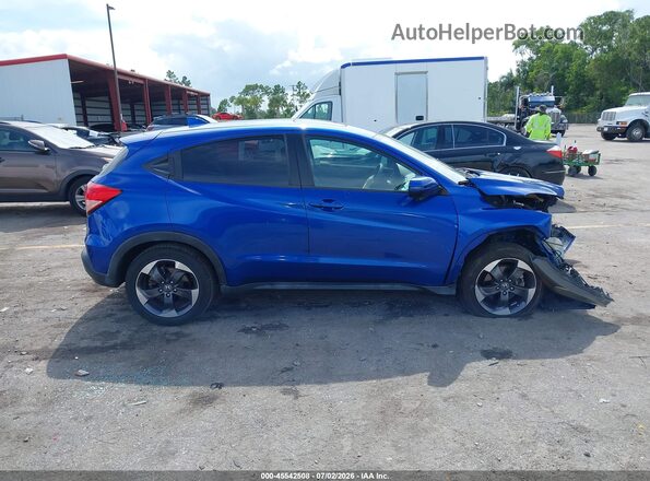 3CZRU5H55JM712019 2018 HONDA HR-V Синий Панорамный вид салона 360°