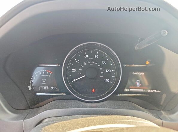 3CZRU5H55MM712235 2021 HONDA HR-V Black Вид щитка приладів