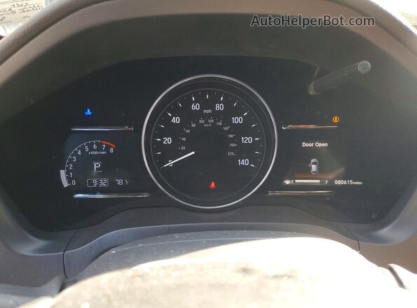 3CZRU5H55NM704363 2022 HONDA HR-V Purple Вид щитка приладів