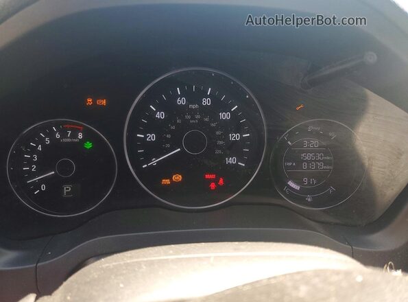 3CZRU5H56JM721876 2018 HONDA HR-V Gray ხელსაწყოთა პანელის ხედი