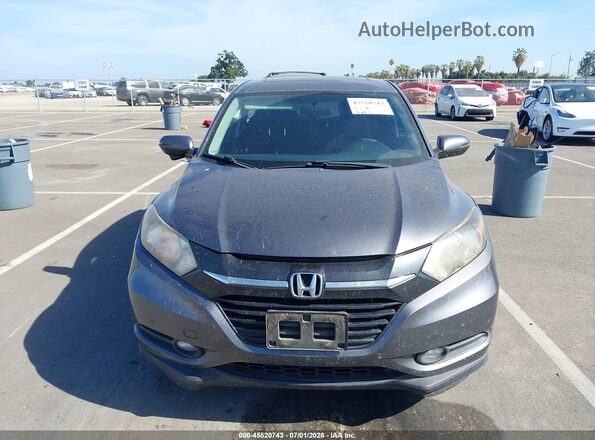 3CZRU5H57JM709378 2018 HONDA HR-V Blue Вид щитка приладів