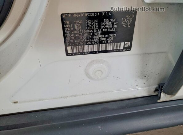 3CZRU5H57MM729036 2021 HONDA HR-V White Widok komory silnika