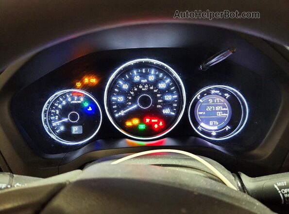 3CZRU5H58HM706189 2017 HONDA HR-V Черный Вид щитка приборов