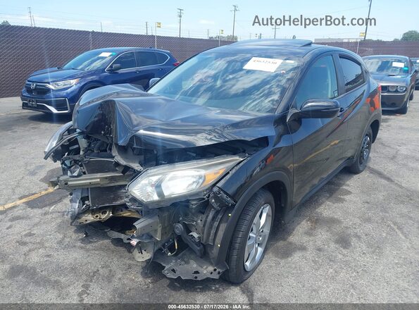 3CZRU5H58HM722733 2017 HONDA HR-V Черный Передняя левая четверть