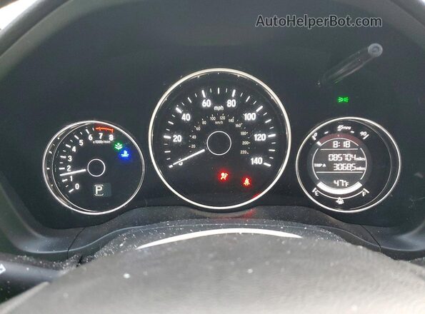 3CZRU5H59HG707494 2017 HONDA HR-V Black Widok zestawu wskaźników