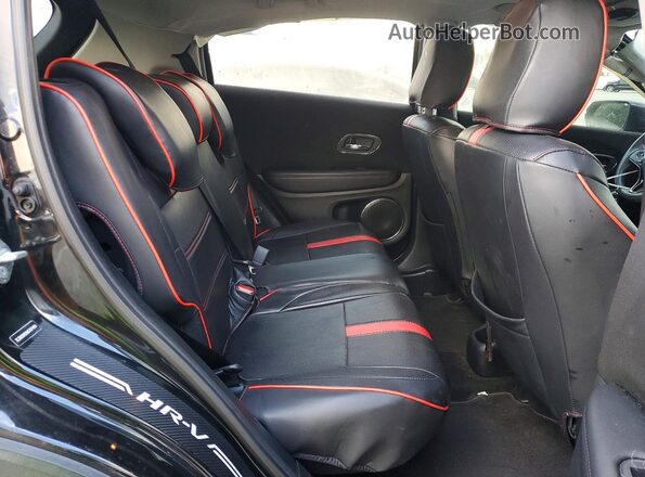3CZRU5H59HG707494 2017 HONDA HR-V Black Widok wnętrza z tyłu