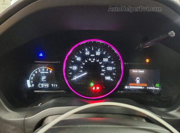 3CZRU5H5XKM704547 2019 HONDA HR-V White Instrument cluster view