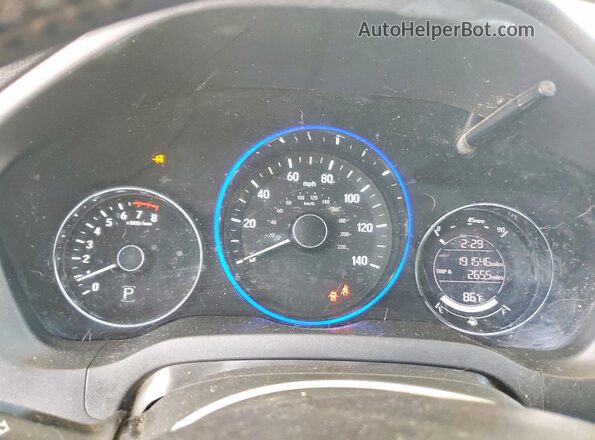 3CZRU5H70HM703191 2017 HONDA HR-V Gray ხელსაწყოთა პანელის ხედი