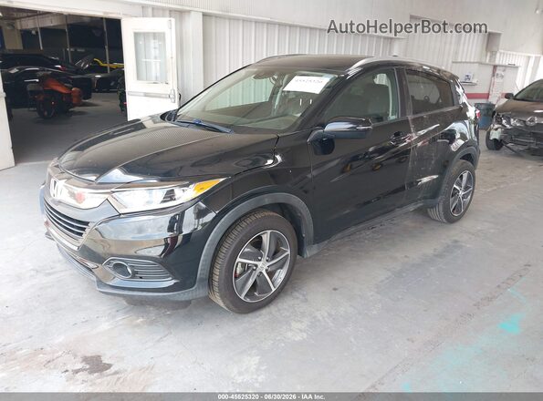 3CZRU5H70MM722057 2021 HONDA HR-V Black Przód lewy