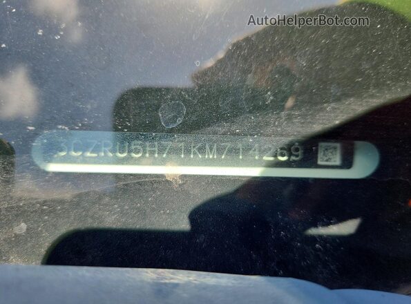 3CZRU5H71KM714269 2019 HONDA HR-V White Widok naklejki z numerem VIN