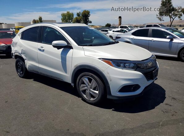 3CZRU5H72KM710683 2019 HONDA HR-V Белый Передняя правая четверть