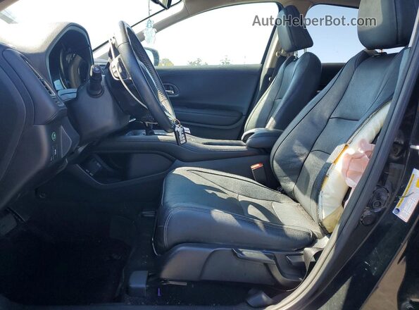 3CZRU5H73KM714242 2019 HONDA HR-V Black Front interior view