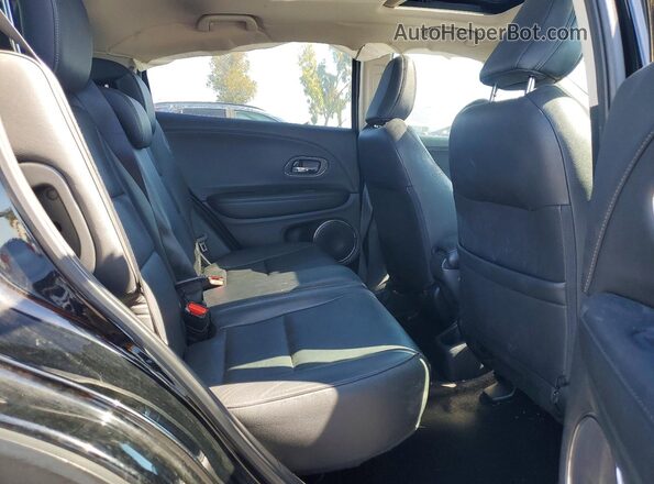 3CZRU5H73KM714242 2019 HONDA HR-V Black Rear seats view