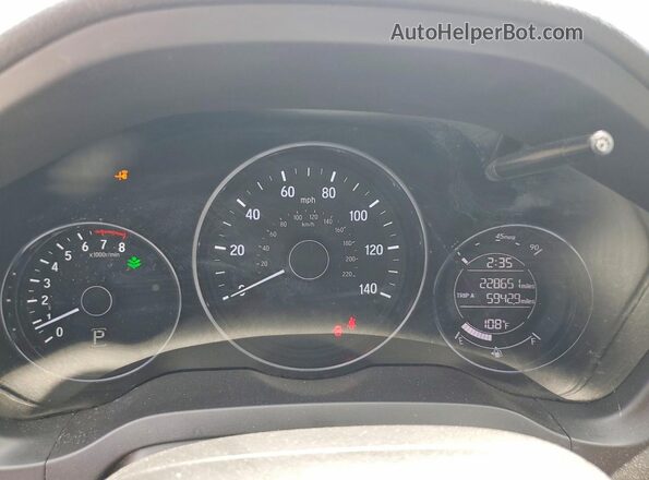 3CZRU5H76JM701029 2018 HONDA HR-V Серебряный Вид щитка приборов