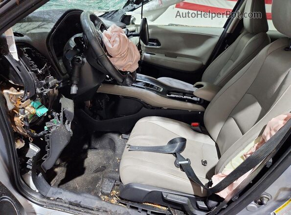 3CZRU5H77MM726963 2021 HONDA HR-V Серебряный Вид салона спереди