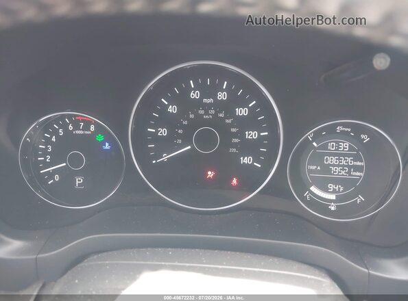 3CZRU5H78HM726086 2017 HONDA HR-V Черный Вид задних сидений