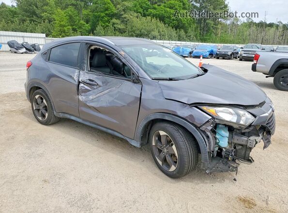 3CZRU5H7XJM714883 2018 HONDA HR-V Серый Передняя правая четверть