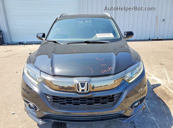 3CZRU6H10KG734609 2019 HONDA HR-V Black წინა ხედი