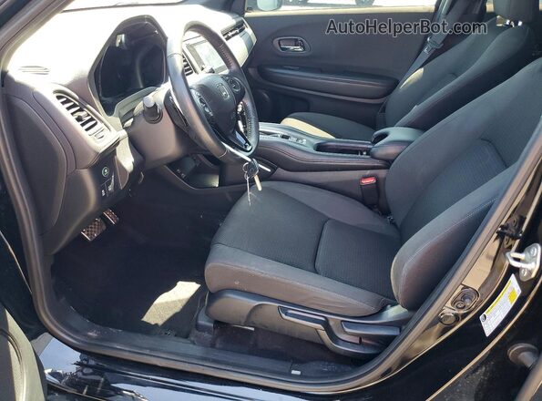 3CZRU6H10KG734609 2019 HONDA HR-V Black წინა სალონის ხედი