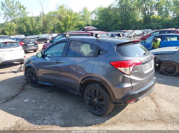 3CZRU6H10MM735117 2021 HONDA HR-V Gray Trasero izquierdo