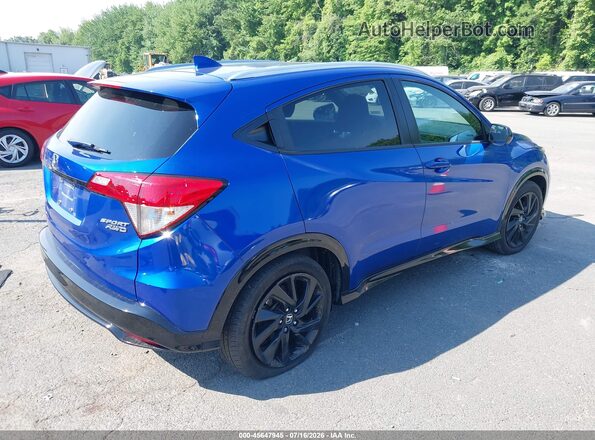3CZRU6H10MM755626 2021 HONDA HR-V Blue უკანა მარჯვენა